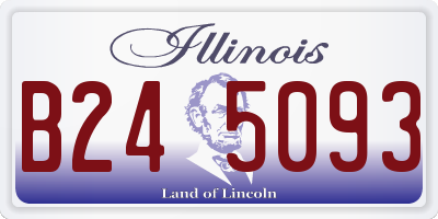 IL license plate B245093