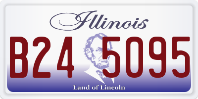 IL license plate B245095