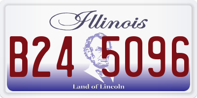IL license plate B245096