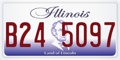 IL license plate B245097