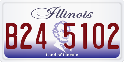 IL license plate B245102