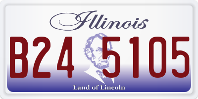IL license plate B245105