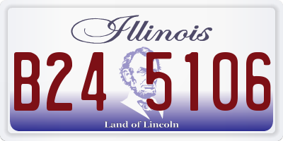 IL license plate B245106