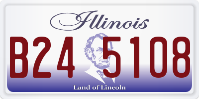 IL license plate B245108