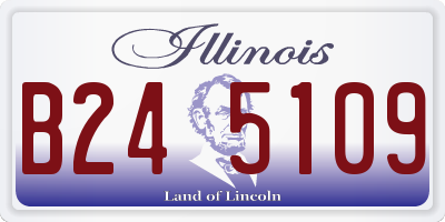 IL license plate B245109