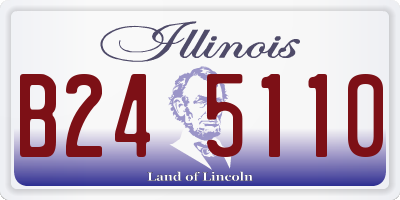 IL license plate B245110