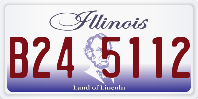 IL license plate B245112