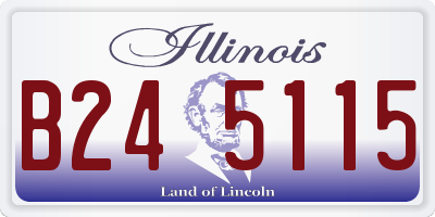 IL license plate B245115