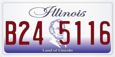 IL license plate B245116