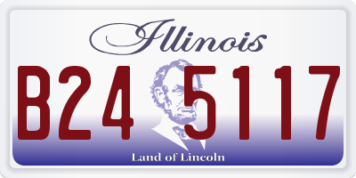 IL license plate B245117