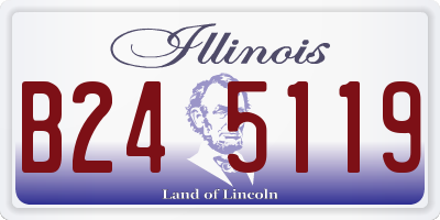IL license plate B245119