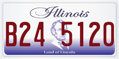 IL license plate B245120