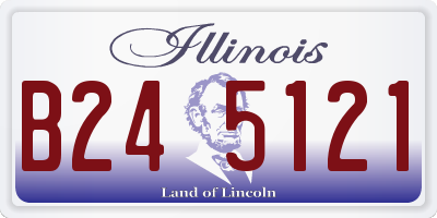 IL license plate B245121