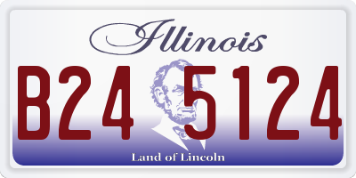 IL license plate B245124
