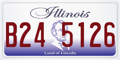 IL license plate B245126
