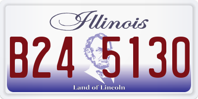 IL license plate B245130