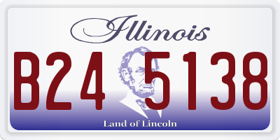 IL license plate B245138