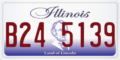 IL license plate B245139