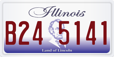 IL license plate B245141