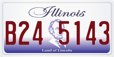 IL license plate B245143