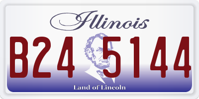 IL license plate B245144