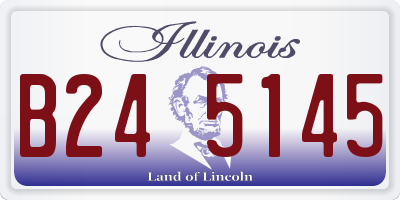 IL license plate B245145