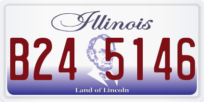 IL license plate B245146