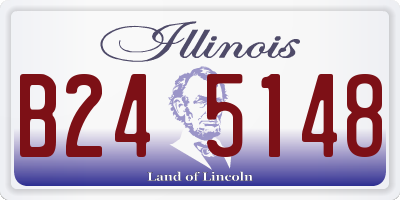 IL license plate B245148