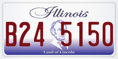 IL license plate B245150
