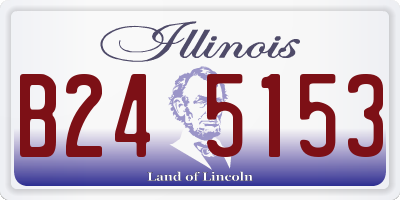 IL license plate B245153