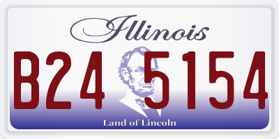 IL license plate B245154