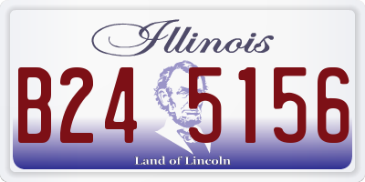 IL license plate B245156