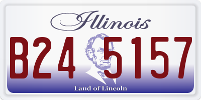 IL license plate B245157