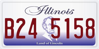 IL license plate B245158