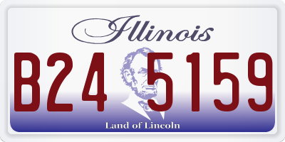 IL license plate B245159