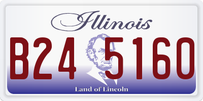 IL license plate B245160