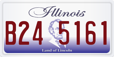 IL license plate B245161