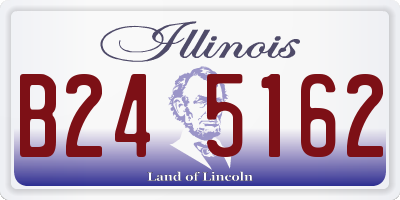 IL license plate B245162