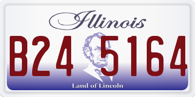 IL license plate B245164