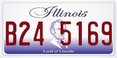IL license plate B245169