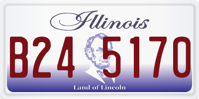 IL license plate B245170