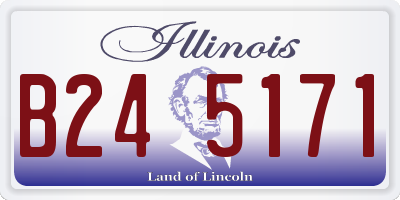 IL license plate B245171