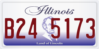 IL license plate B245173