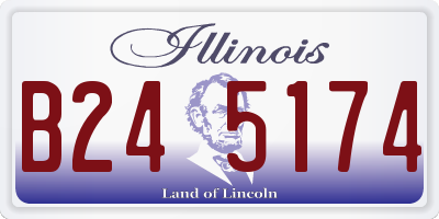 IL license plate B245174