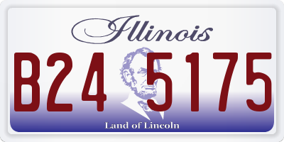 IL license plate B245175