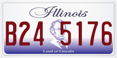 IL license plate B245176