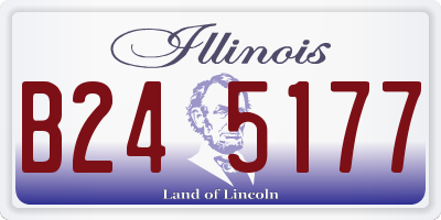 IL license plate B245177
