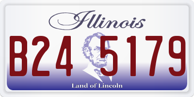 IL license plate B245179