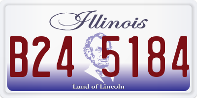 IL license plate B245184