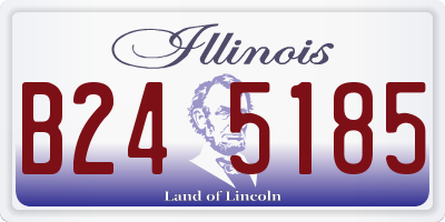 IL license plate B245185